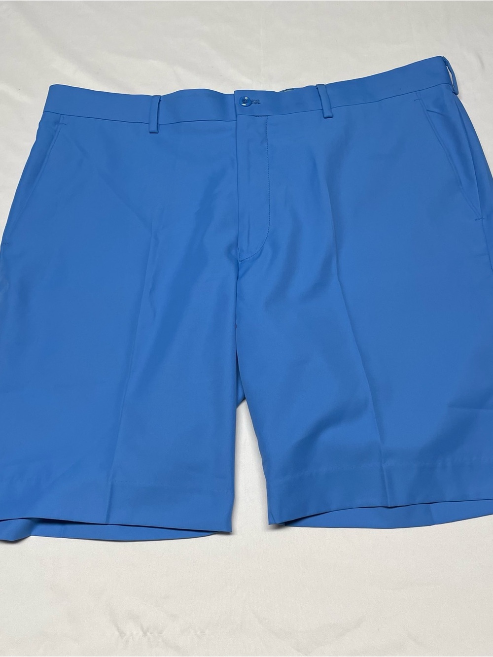 Louis Raphael Flat Front Men's Shorts in Bright Blue